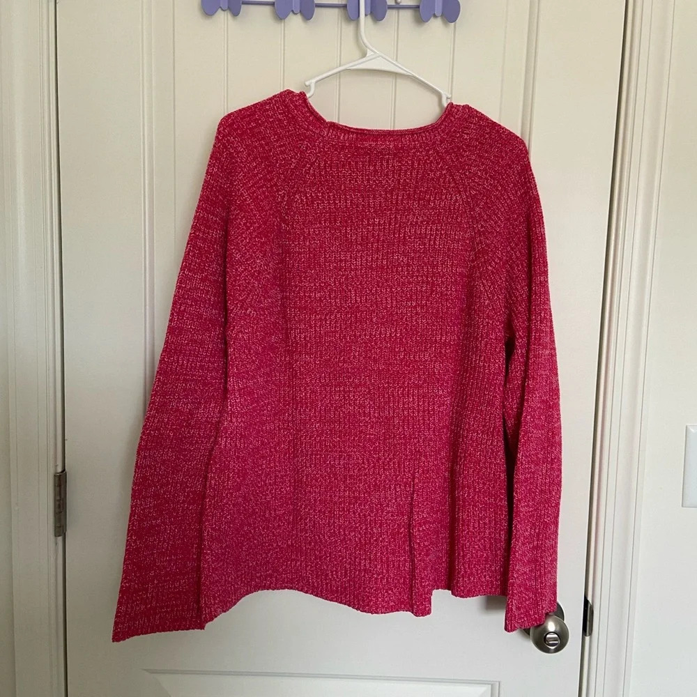 NWOT‎ | Style & Co women’s bright pink scoop neck knit sweater — XXL - Picture 7 of 7